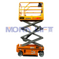 high quality 12m height working platform four wheels electric self propelled mobile hydraulic scissor lift for sale